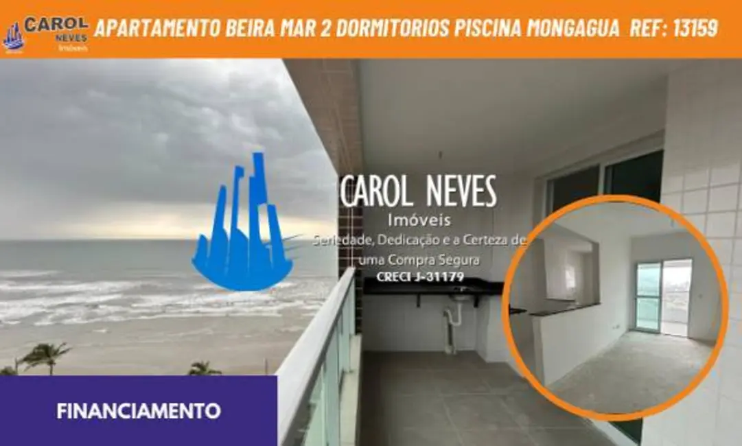 Foto 1 de Apartamento com 2 quartos à venda, 68m2 em Mongagua - SP