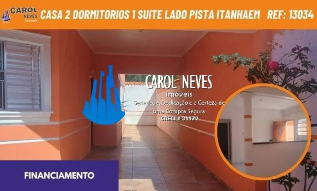 Foto 1 de Casa com 2 quartos à venda, 68m2 em Itanhaem - SP