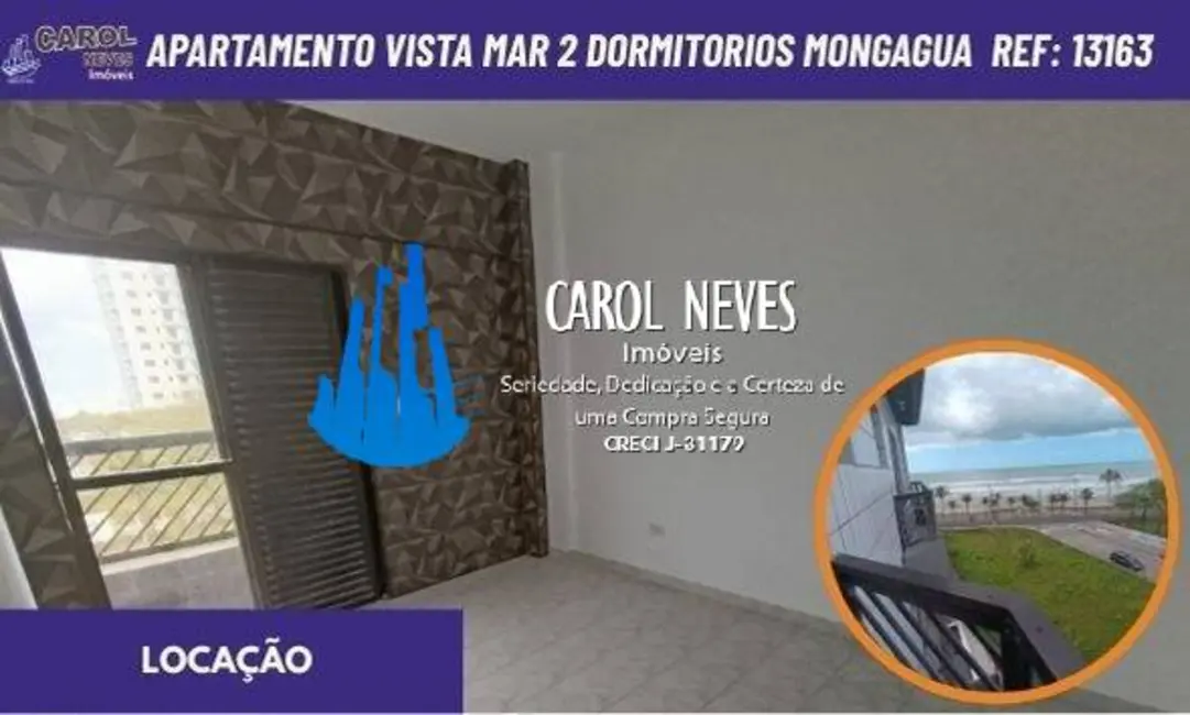 Apartamento com 2 quartos para alugar, 60m2 em Mongagua - SP - imagem 1 Foto 1 de Apartamento com 2 quartos para alugar, 60m2 em Mongagua - SP