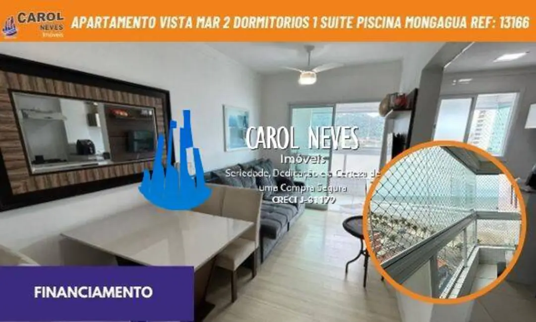 Foto 1 de Apartamento com 2 quartos à venda, 102m2 em Mongagua - SP