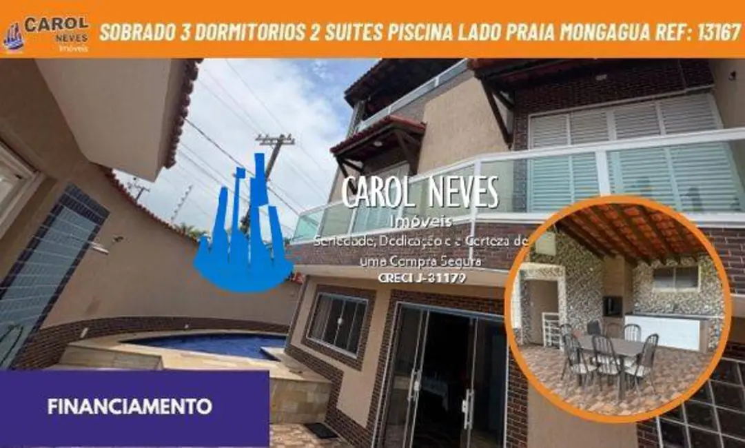 Foto 1 de Casa com 3 quartos à venda, 470m2 em Mongagua - SP