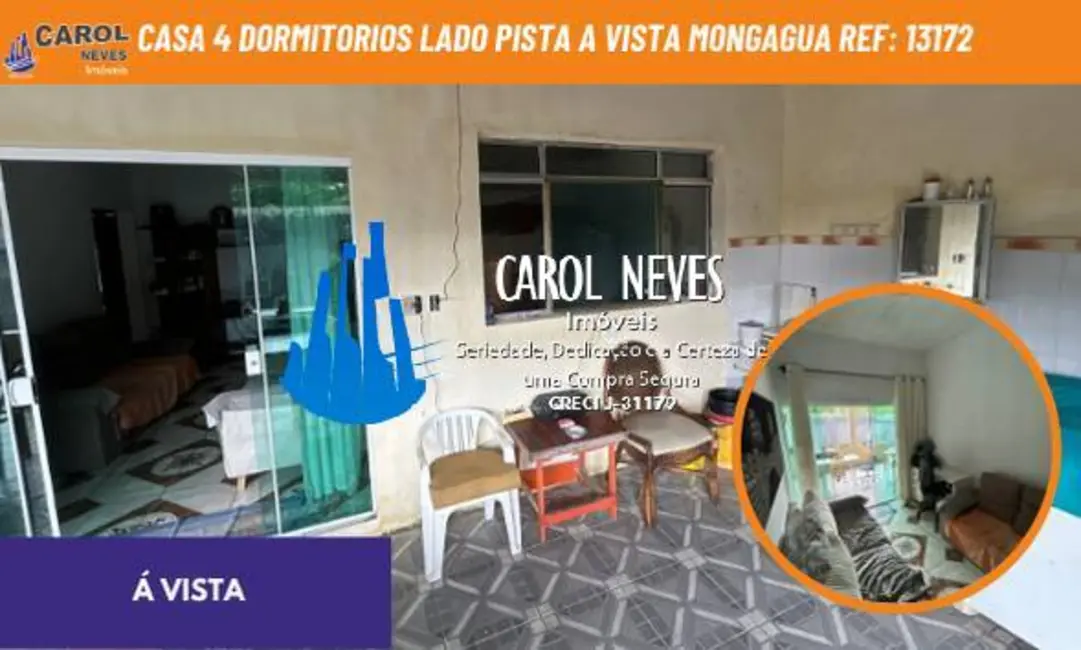Foto 1 de Casa com 4 quartos à venda, 108m2 em Mongagua - SP