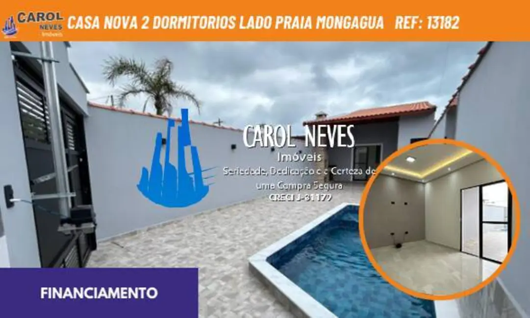 Foto 1 de Casa com 2 quartos à venda, 83m2 em Mongagua - SP