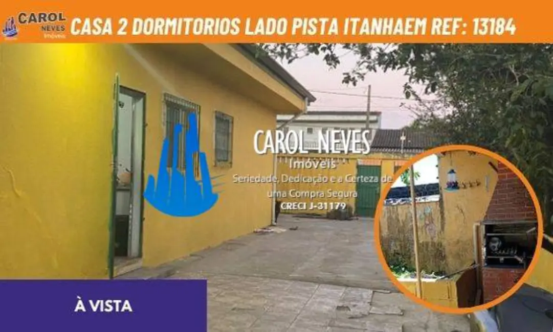 Foto 1 de Casa com 2 quartos à venda, 66m2 em Itanhaem - SP