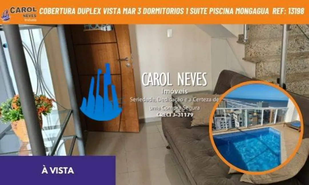 Foto 1 de Apartamento com 3 quartos à venda, 187m2 em Centro, Mongagua - SP