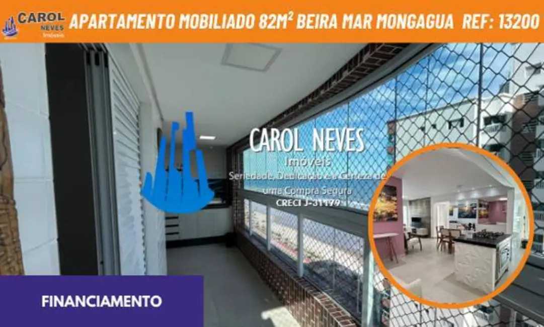 Foto 1 de Apartamento com 2 quartos à venda, 82m2 em Centro, Mongagua - SP