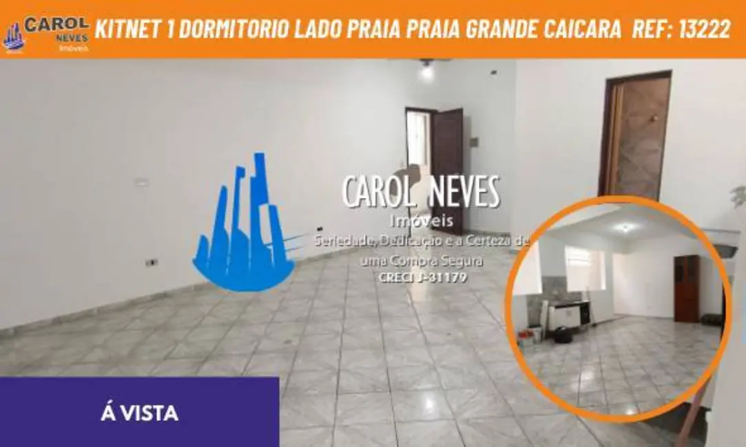 Apartamento com 1 quarto à venda, 48m2 em Caiçara, Praia Grande - SP - imagem 1 Foto 1 de Apartamento com 1 quarto à venda, 48m2 em Caiçara, Praia Grande - SP