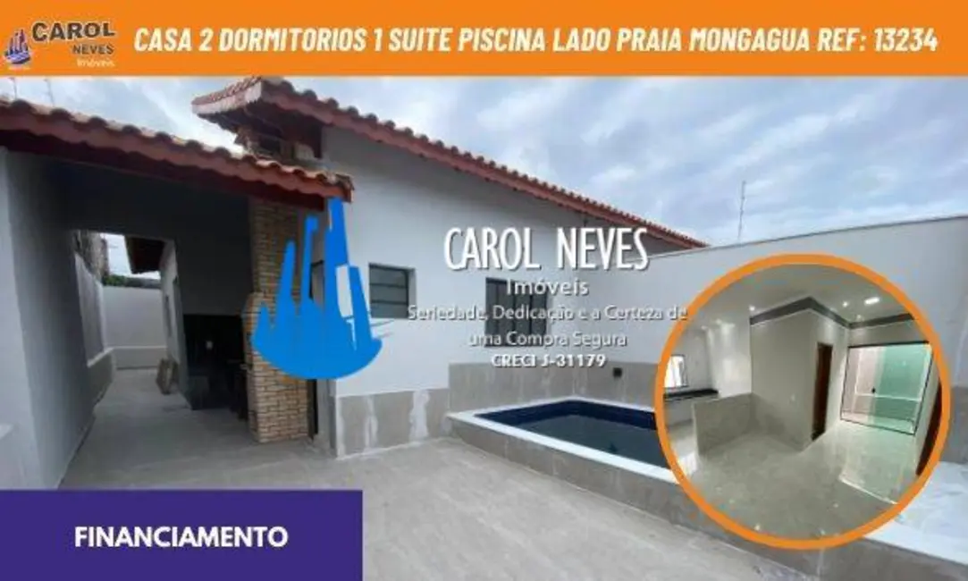 Foto 1 de Casa com 2 quartos à venda, 66m2 em Mongagua - SP