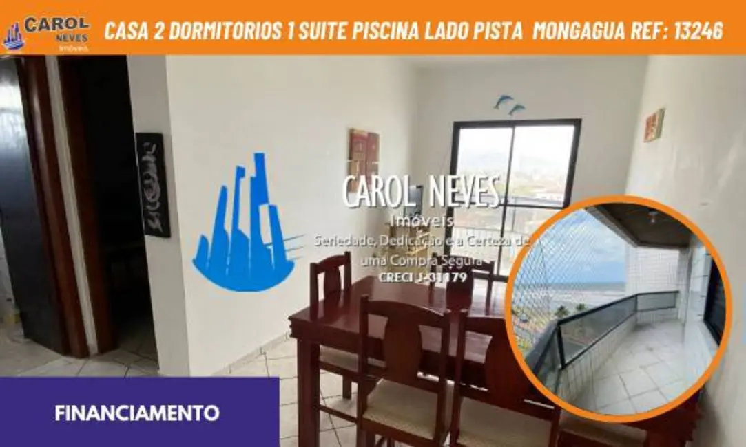 Foto 1 de Apartamento com 1 quarto à venda, 60m2 em Mongagua - SP