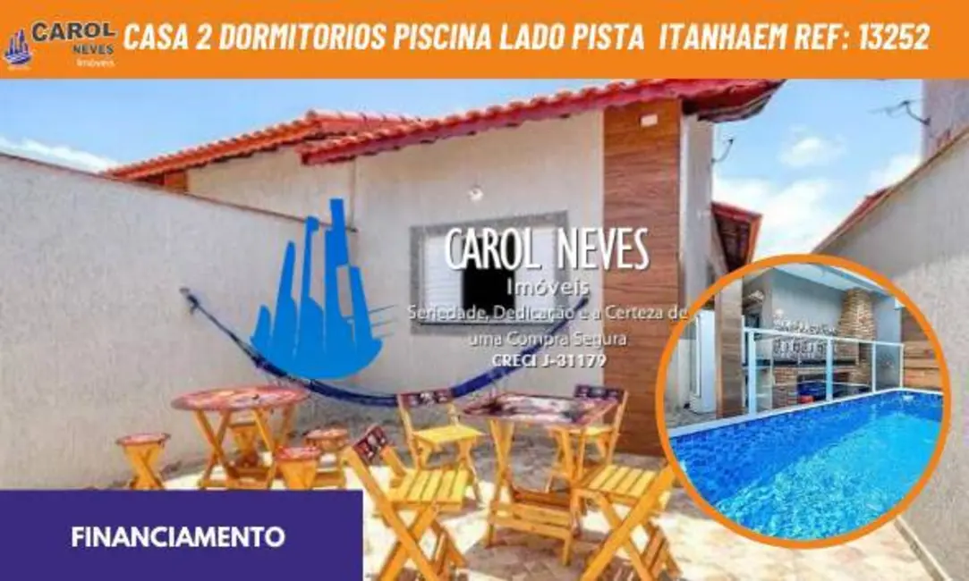 Foto 1 de Casa com 2 quartos à venda, 60m2 em Itanhaem - SP