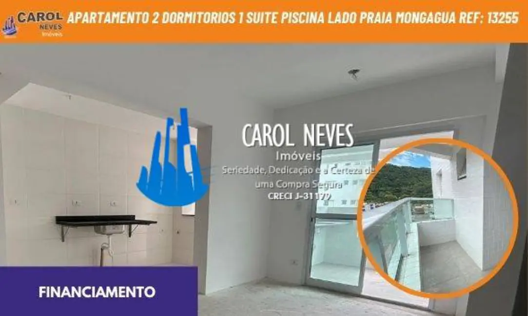 Foto 1 de Apartamento com 2 quartos à venda, 75m2 em Centro, Mongagua - SP