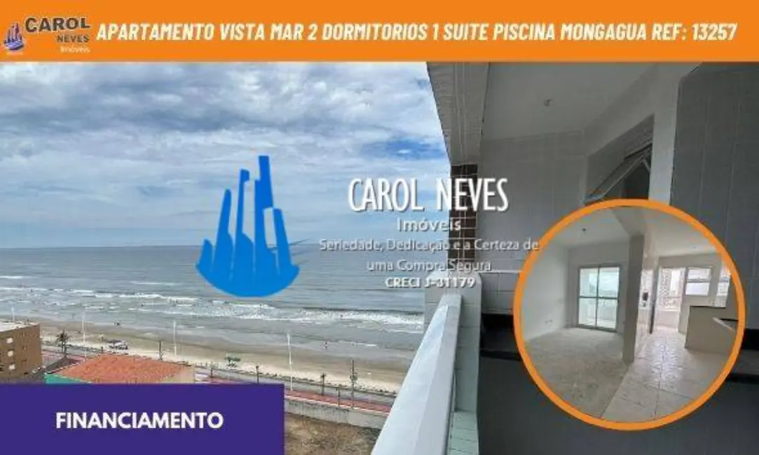 Foto 1 de Apartamento com 2 quartos à venda, 76m2 em Centro, Mongagua - SP