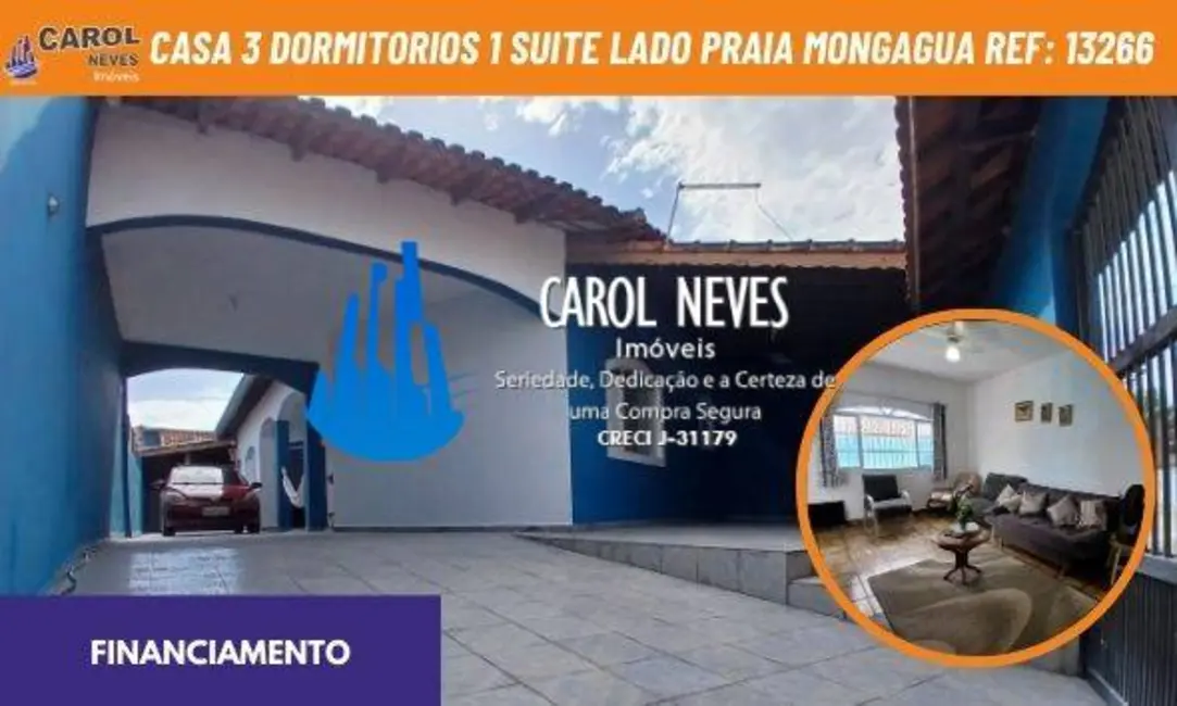 Foto 1 de Casa com 3 quartos à venda, 182m2 em Mongagua - SP