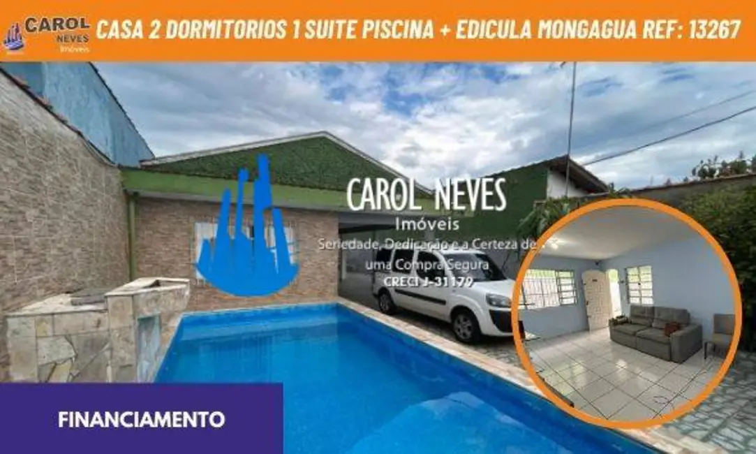 Foto 1 de Casa com 2 quartos à venda, 350m2 em Mongagua - SP