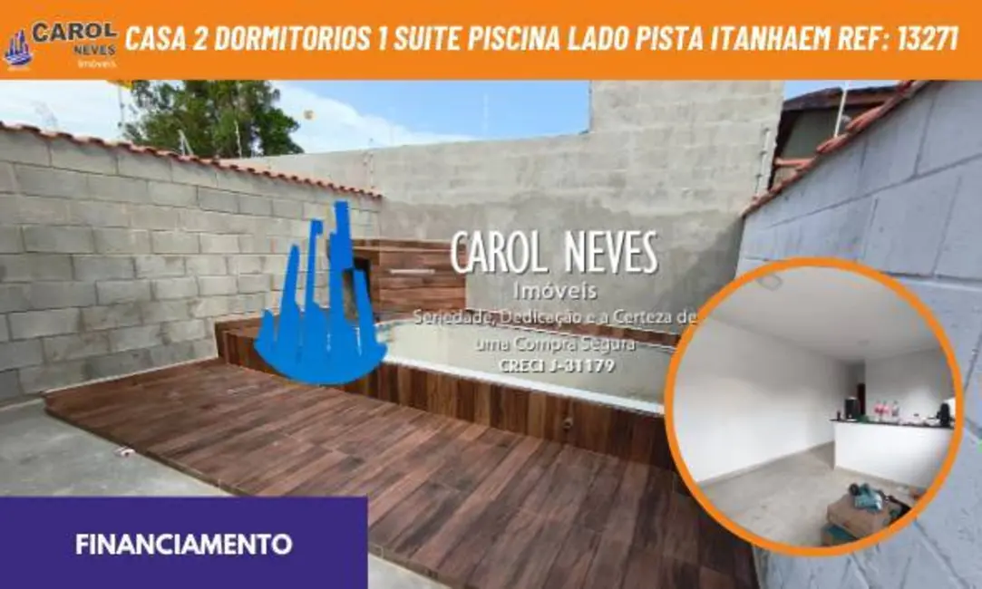 Foto 1 de Casa com 2 quartos à venda, 65m2 em Itanhaem - SP