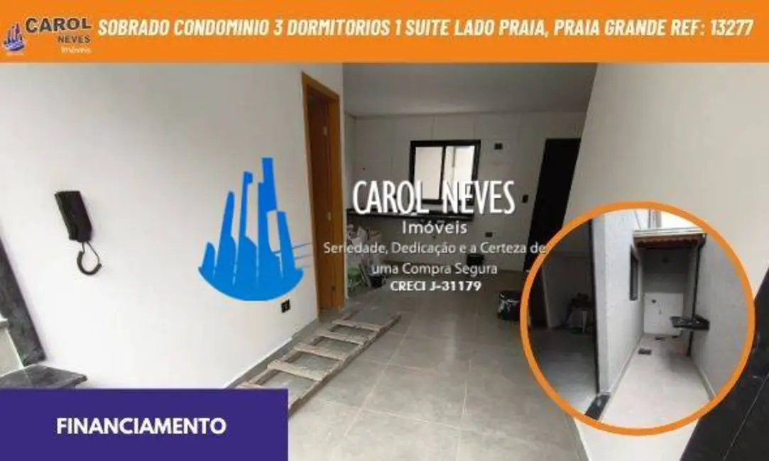 Casa de Condomínio com 3 quartos à venda, 68m2 em Real, Praia Grande - SP - imagem 1 Foto 1 de Casa de Condomínio com 3 quartos à venda, 68m2 em Real, Praia Grande - SP