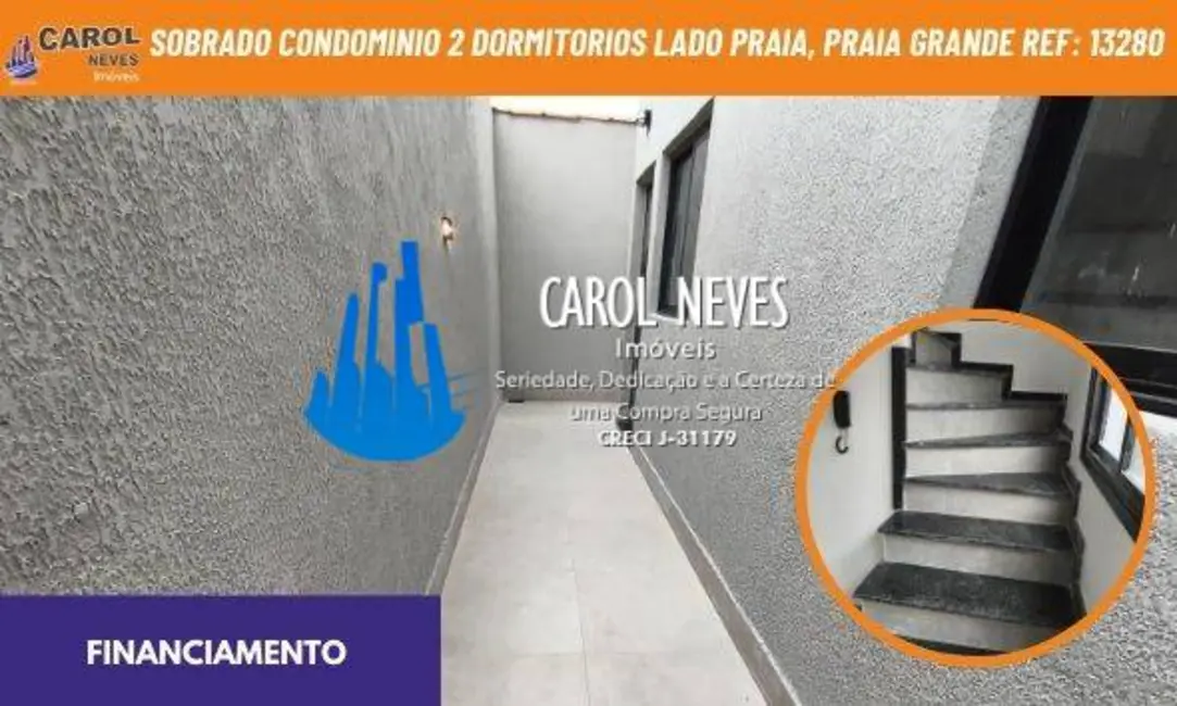 Casa de Condomínio com 2 quartos à venda, 54m2 em Real, Praia Grande - SP - imagem 1 Foto 1 de Casa de Condomínio com 2 quartos à venda, 54m2 em Real, Praia Grande - SP
