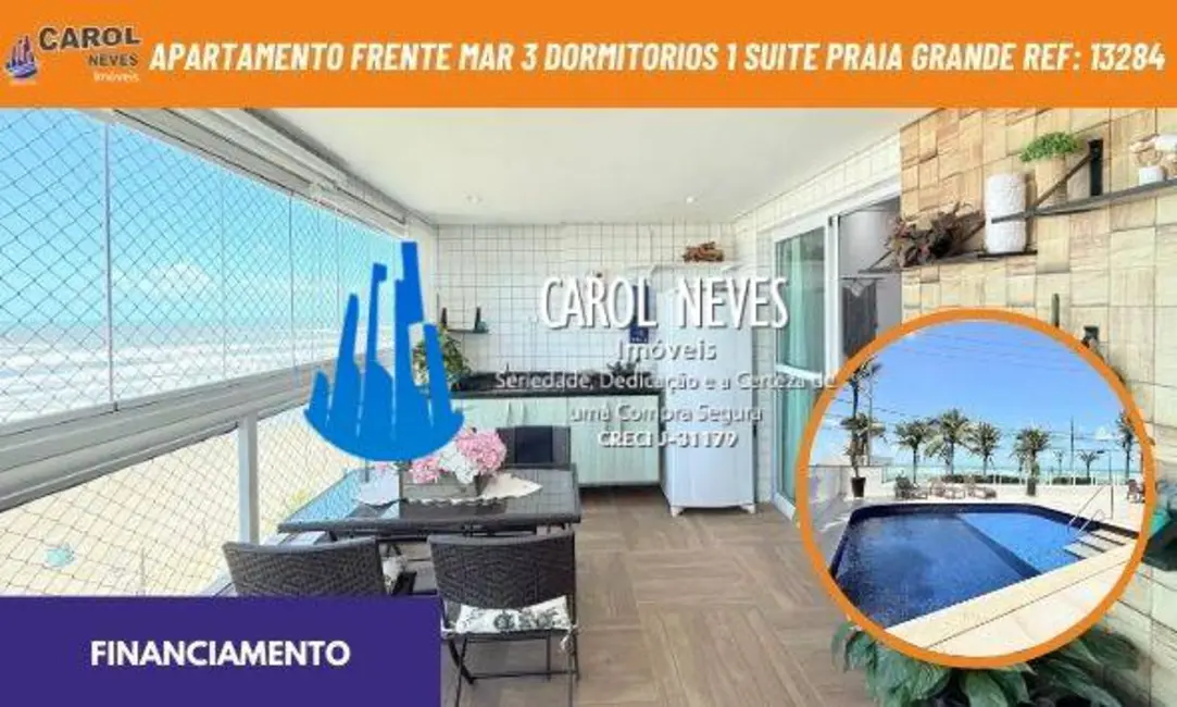 Apartamento com 3 quartos à venda, 110m2 em Flórida, Praia Grande - SP - imagem 1 Foto 1 de Apartamento com 3 quartos à venda, 110m2 em Flórida, Praia Grande - SP