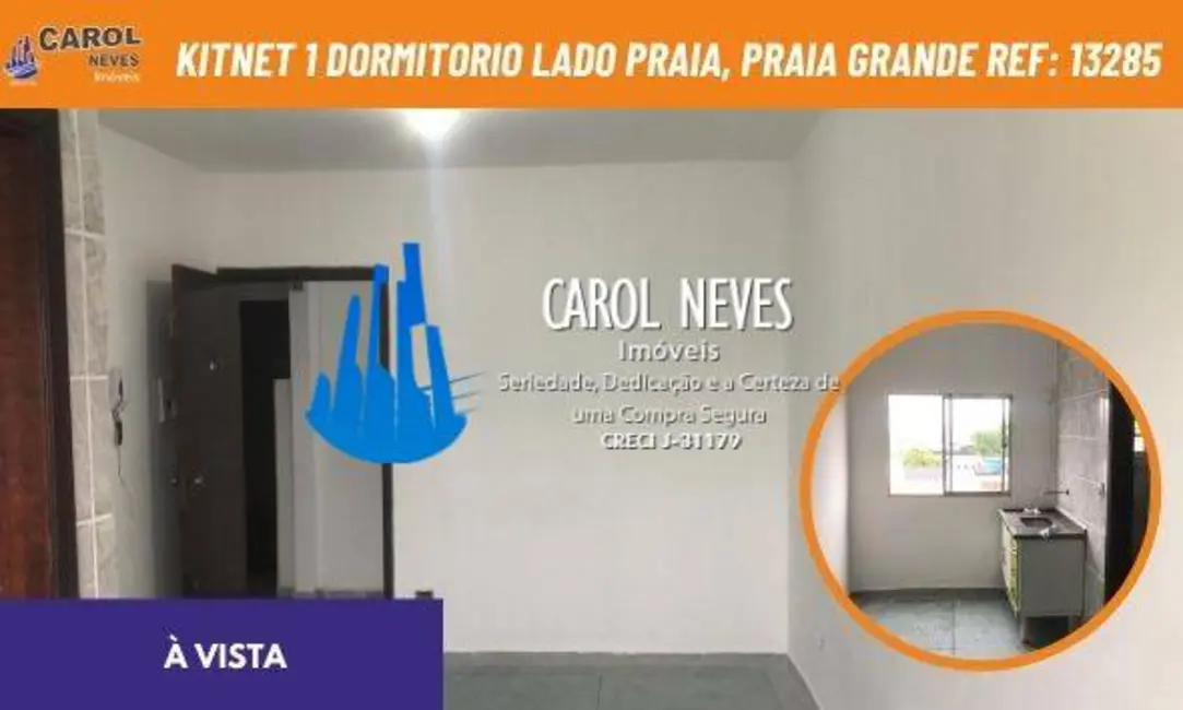 Kitnet com 1 quarto à venda, 21m2 em Tupi, Praia Grande - SP - imagem 1 Foto 1 de Kitnet com 1 quarto à venda, 21m2 em Tupi, Praia Grande - SP