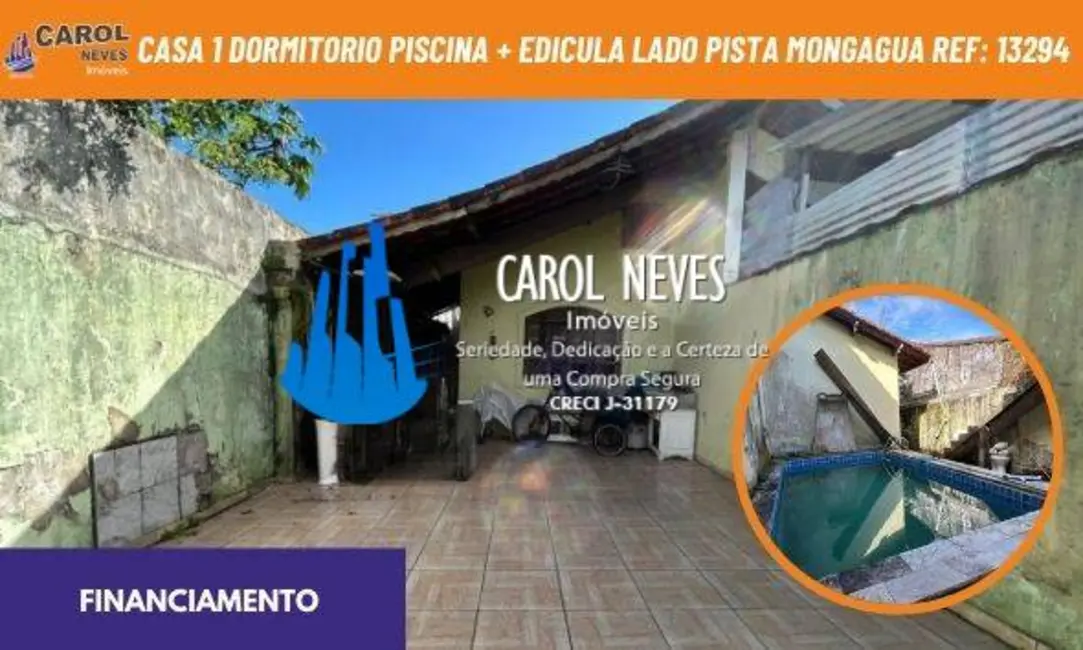 Foto 1 de Casa com 1 quarto à venda, 65m2 em Mongagua - SP