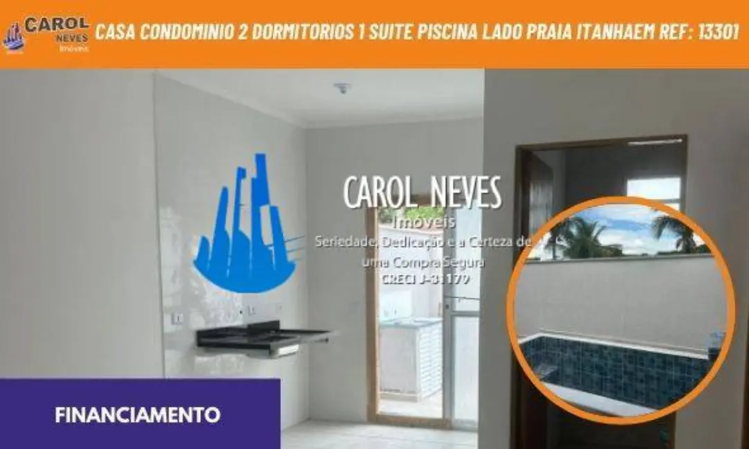 Foto 1 de Casa com 2 quartos à venda em Itanhaem - SP