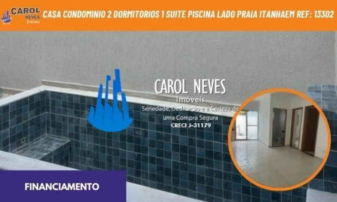 Foto 1 de Casa com 2 quartos à venda em Itanhaem - SP