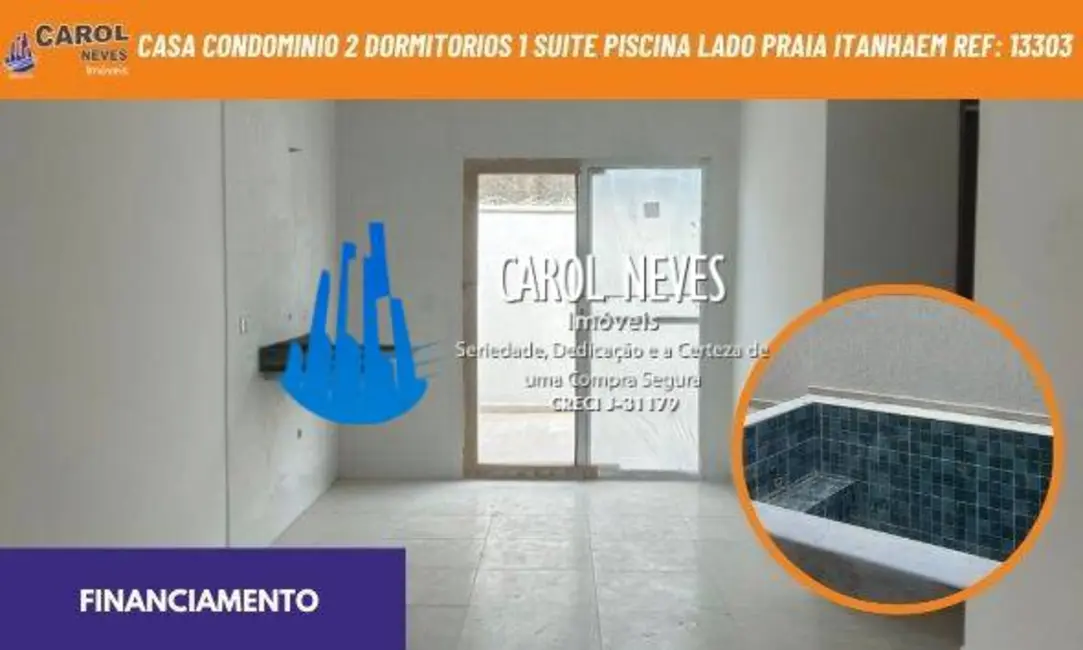 Foto 1 de Casa com 2 quartos à venda em Itanhaem - SP