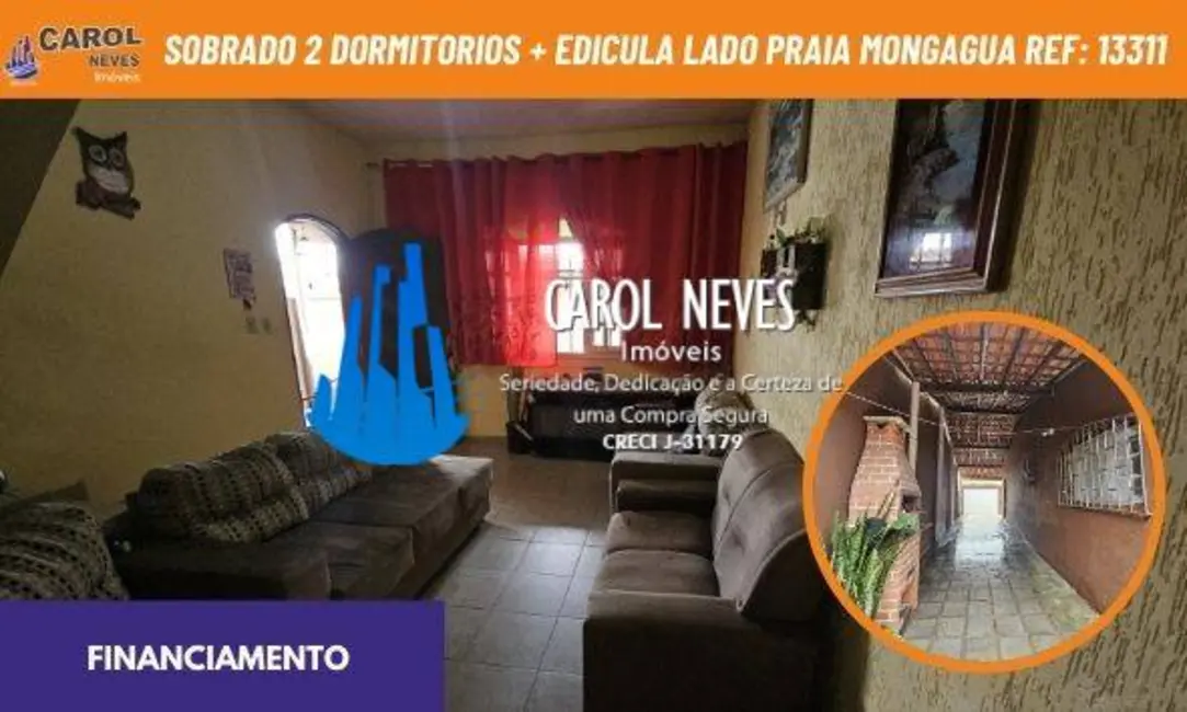 Foto 1 de Sobrado com 2 quartos à venda, 97m2 em Mongagua - SP
