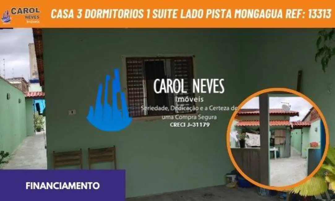 Foto 1 de Casa com 3 quartos à venda, 102m2 em Mongagua - SP