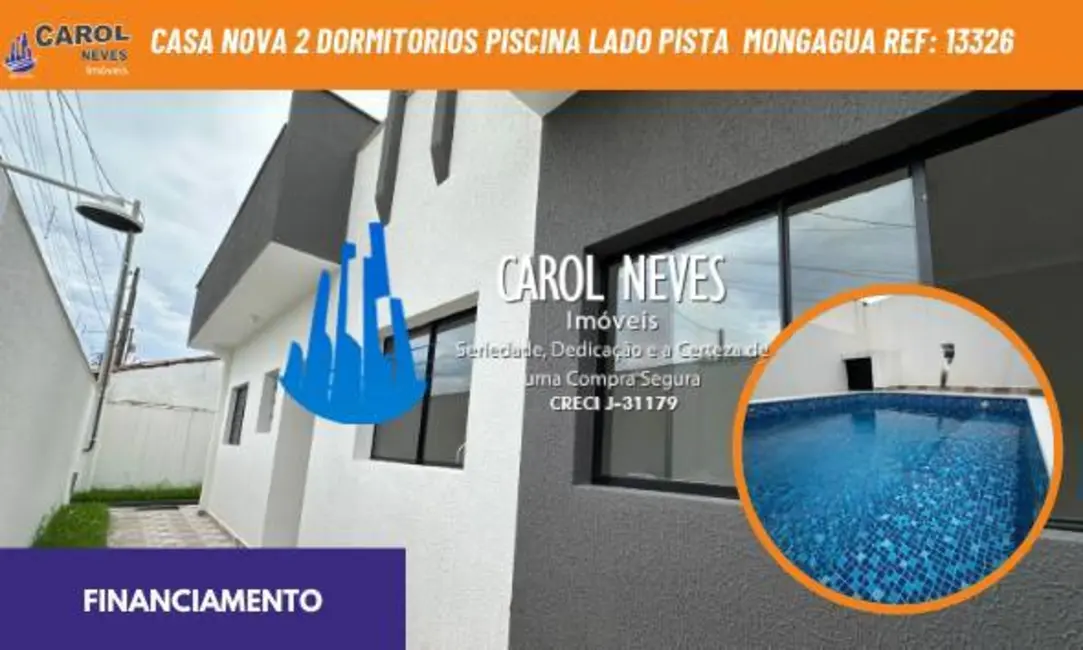 Foto 1 de Casa com 2 quartos à venda, 61m2 em Mongagua - SP