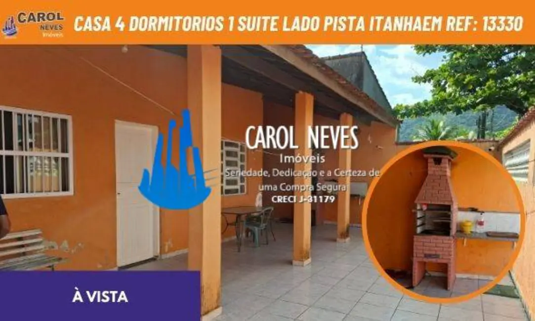 Foto 1 de Casa com 4 quartos à venda, 250m2 em Itanhaem - SP