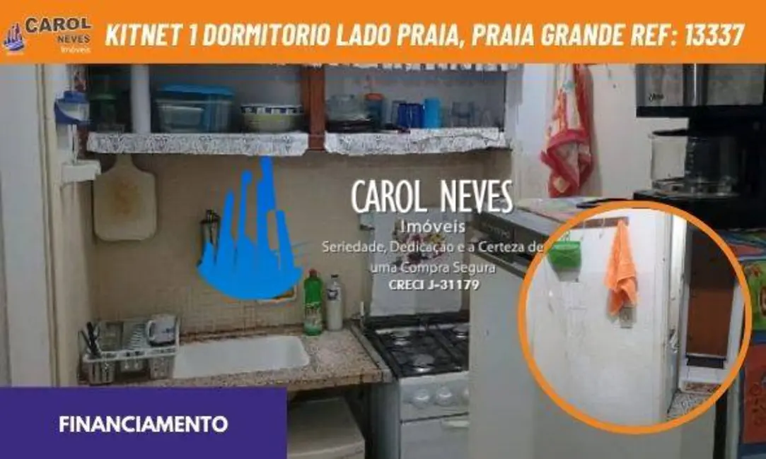 Kitnet com 1 quarto à venda, 17m2 em Ocian, Praia Grande - SP - imagem 1 Foto 1 de Kitnet com 1 quarto à venda, 17m2 em Ocian, Praia Grande - SP
