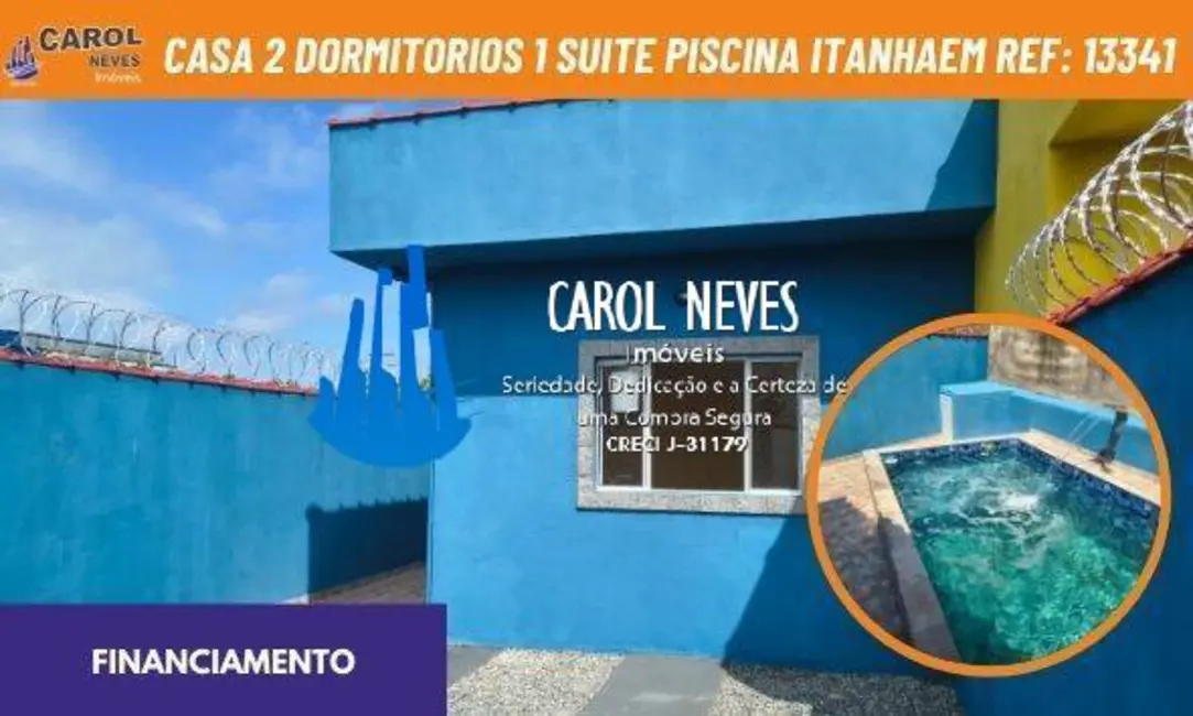 Foto 1 de Casa com 2 quartos à venda, 65m2 em Itanhaem - SP