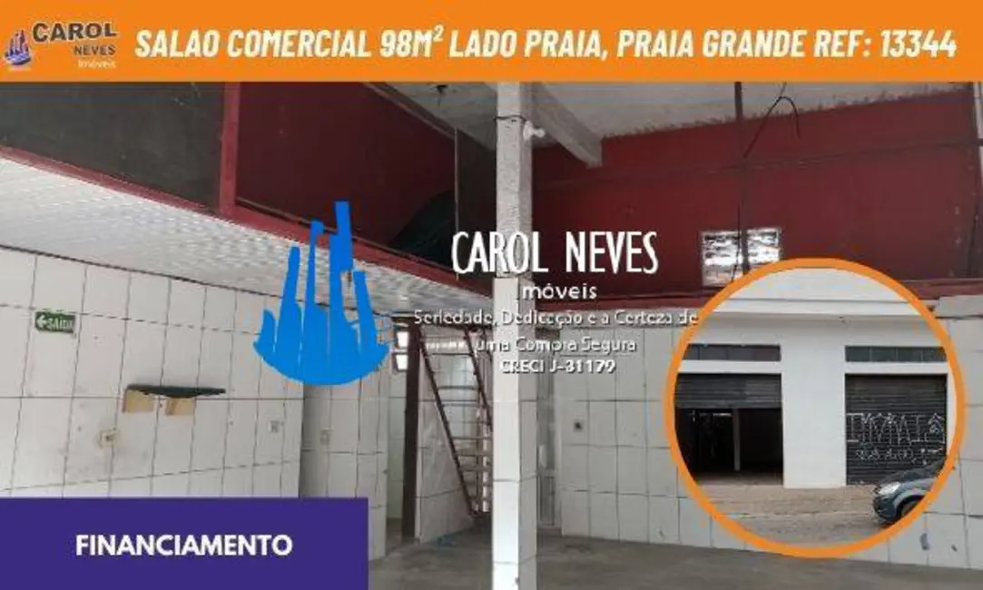 Foto 1 de Sala Comercial à venda, 98m2 em Solemar, Praia Grande - SP