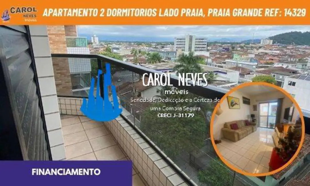 Apartamento com 2 quartos à venda, 76m2 em Guilhermina, Praia Grande - SP - imagem 1 Foto 1 de Apartamento com 2 quartos à venda, 76m2 em Guilhermina, Praia Grande - SP