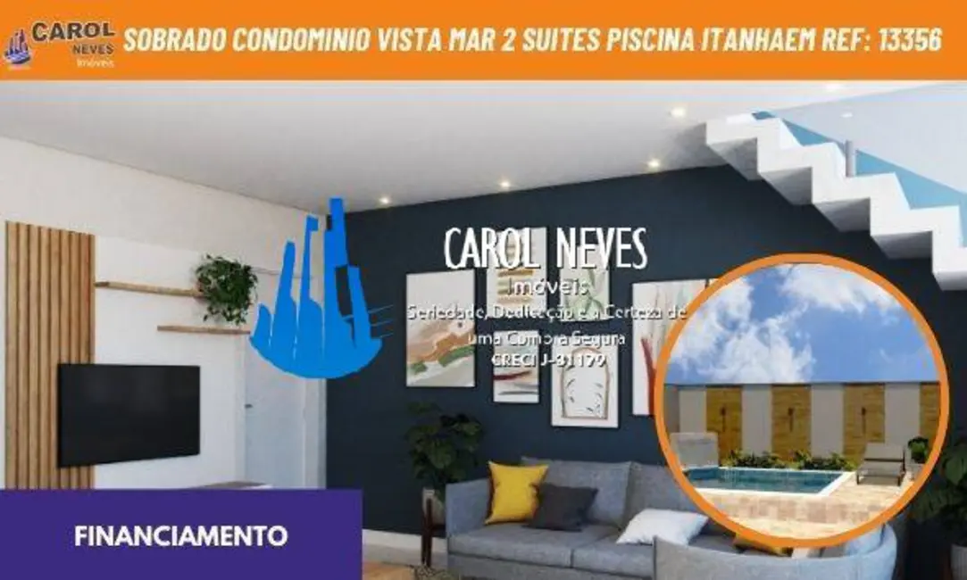 Foto 1 de Casa com 2 quartos à venda, 96m2 em Itanhaem - SP