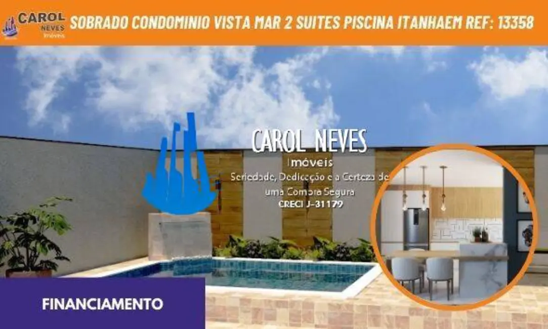 Foto 1 de Casa com 2 quartos à venda, 119m2 em Itanhaem - SP