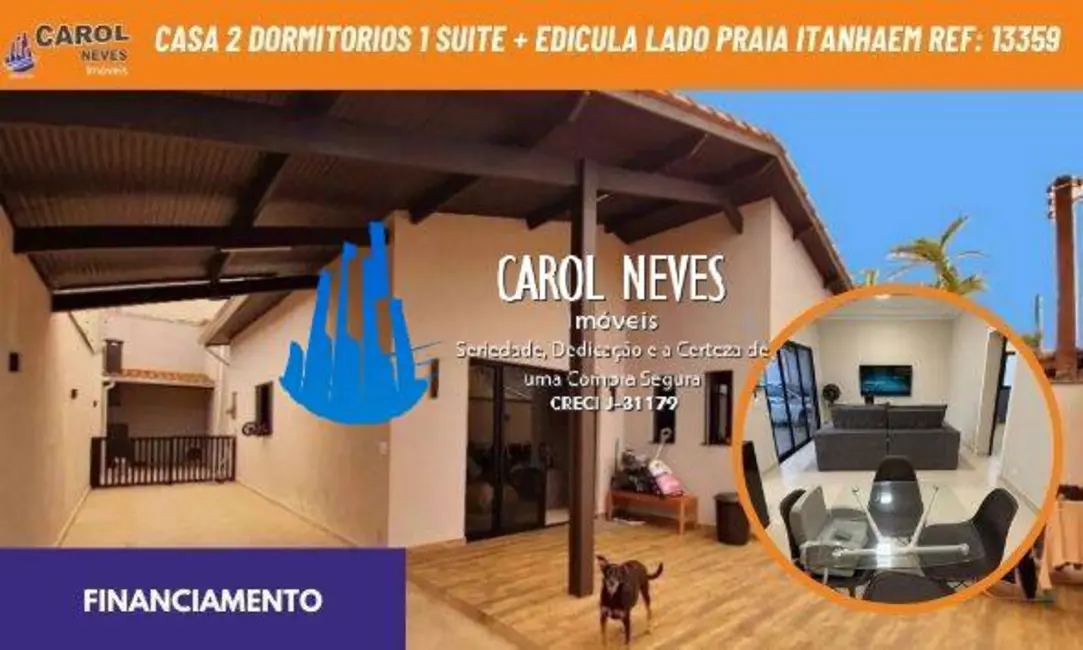Foto 1 de Casa com 2 quartos à venda, 118m2 em Vila São Paulo, Itanhaem - SP