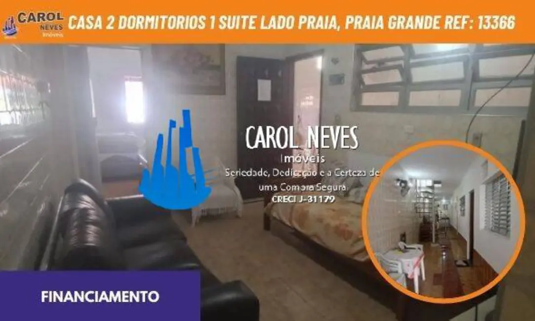 Foto 1 de Casa com 2 quartos à venda, 125m2 em Solemar, Praia Grande - SP