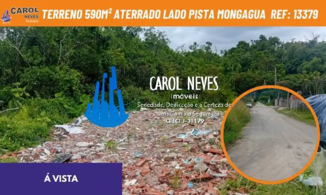 Foto 1 de Terreno / Lote à venda, 590m2 em Mongagua - SP