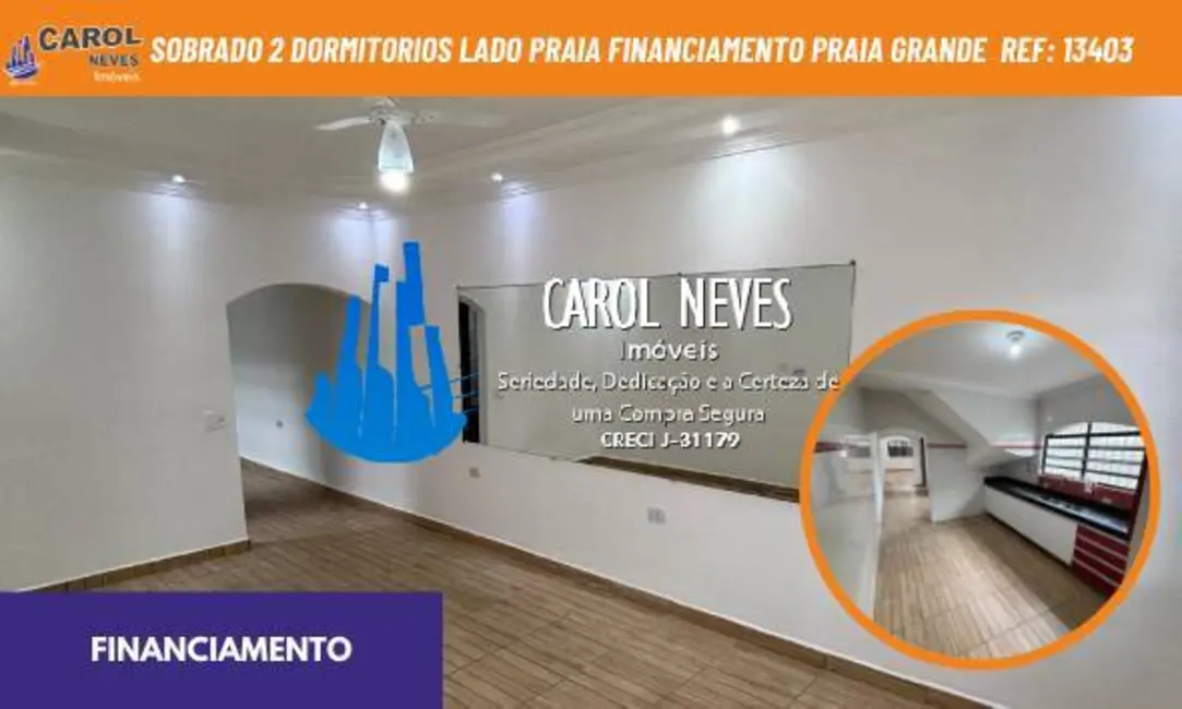 Foto 1 de Sobrado com 2 quartos à venda, 110m2 em Ocian, Praia Grande - SP