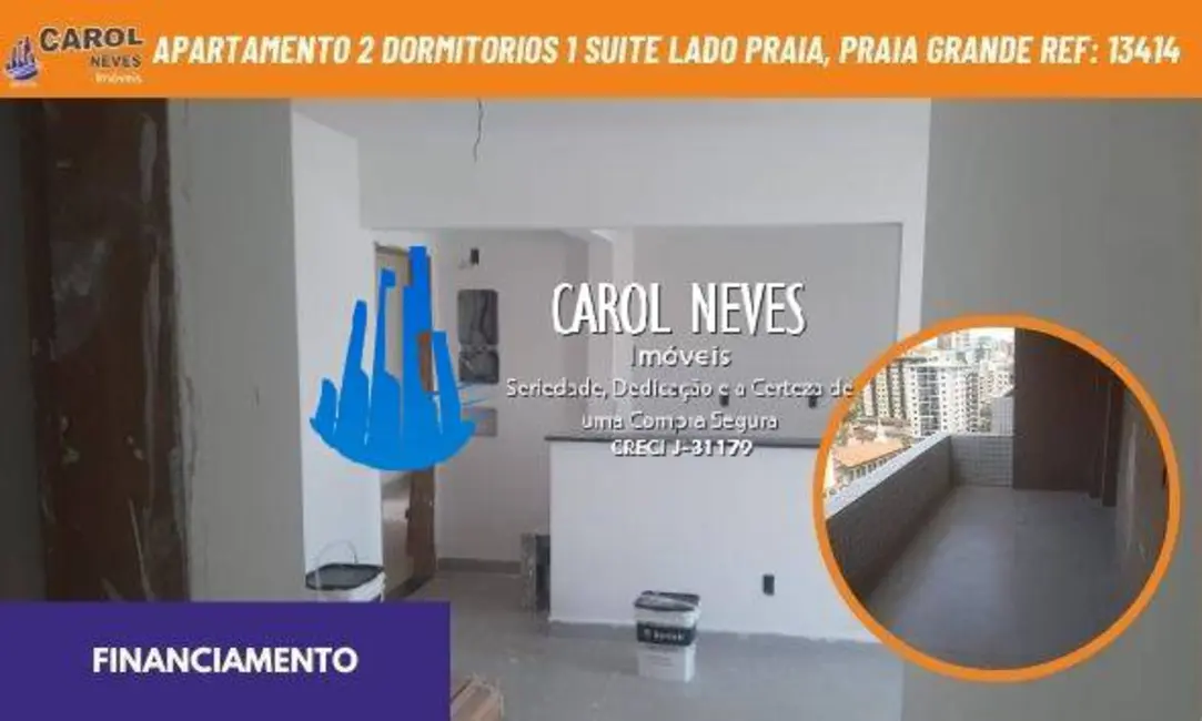 Foto 1 de Apartamento com 2 quartos à venda, 76m2 em Guilhermina, Praia Grande - SP