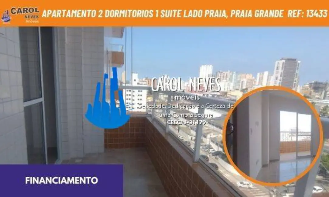 Foto 1 de Apartamento com 2 quartos à venda, 60m2 em Boqueirão, Praia Grande - SP