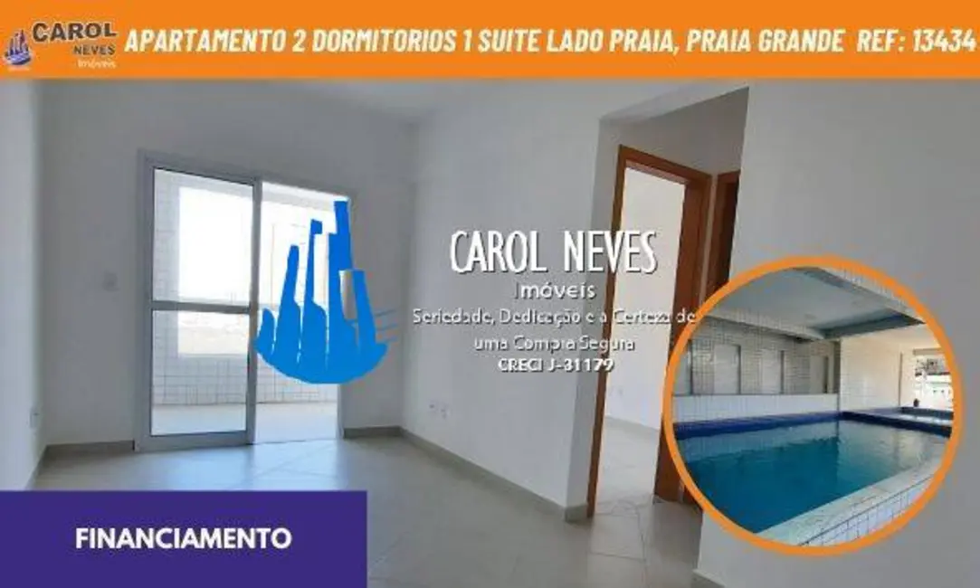 Foto 1 de Apartamento com 2 quartos à venda, 85m2 em Ocian, Praia Grande - SP