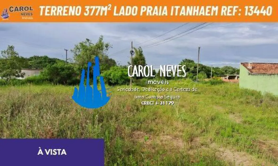Foto 1 de Terreno / Lote à venda, 377m2 em Itanhaem - SP