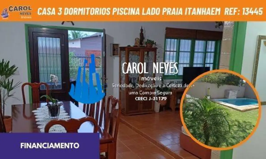 Foto 1 de Casa com 3 quartos à venda, 157m2 em Itanhaem - SP