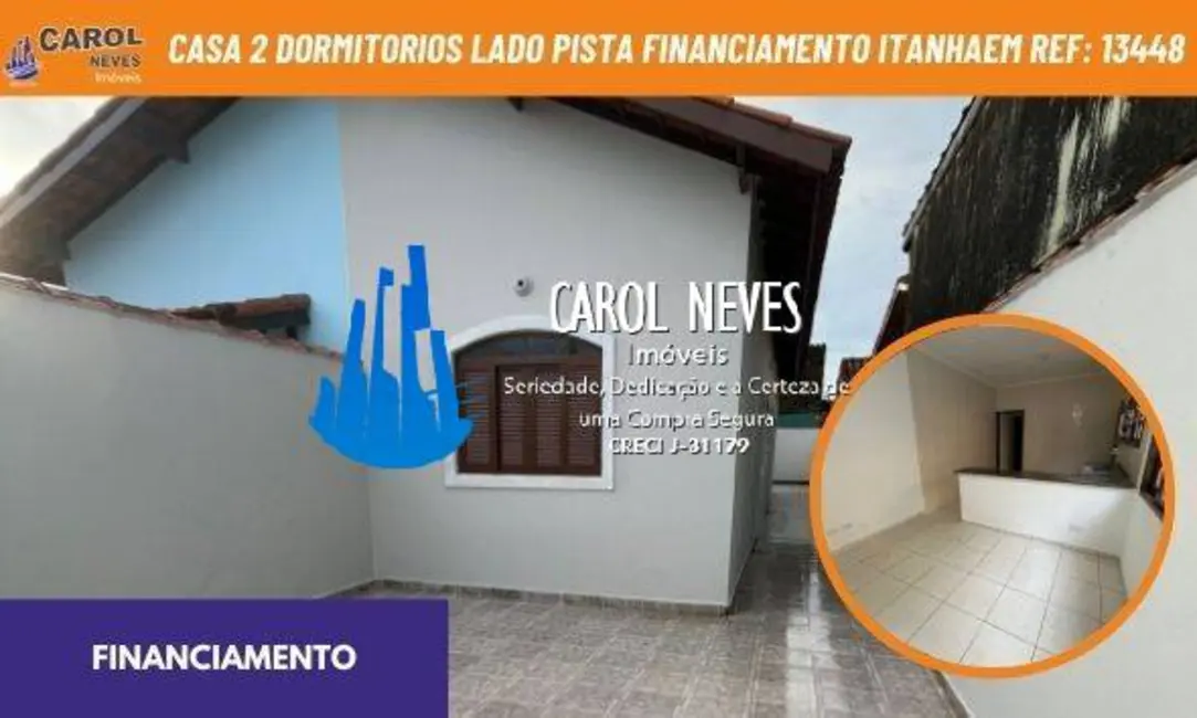 Foto 1 de Casa com 2 quartos à venda, 50m2 em Itanhaem - SP