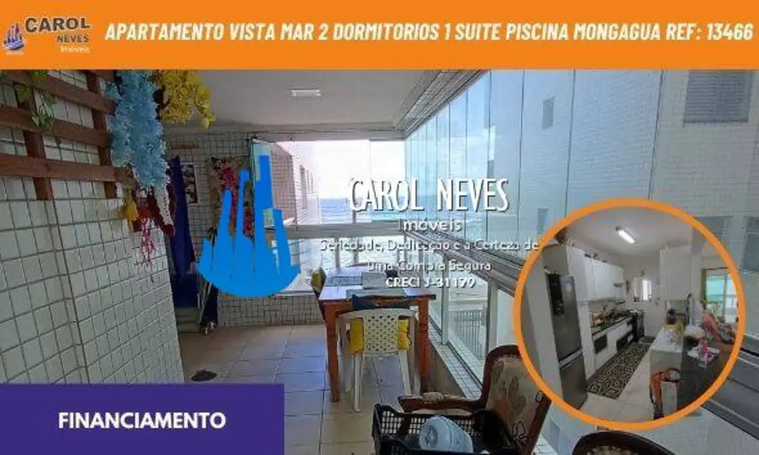 Foto 1 de Apartamento com 2 quartos à venda, 132m2 em Centro, Mongagua - SP