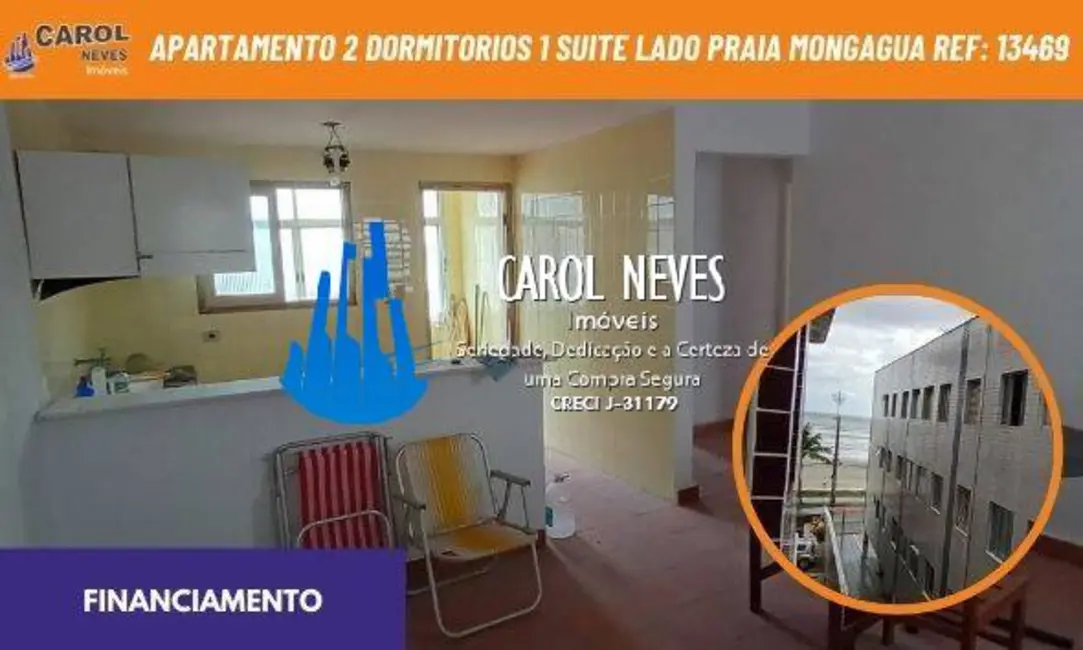 Foto 1 de Apartamento com 2 quartos à venda, 70m2 em Centro, Mongagua - SP