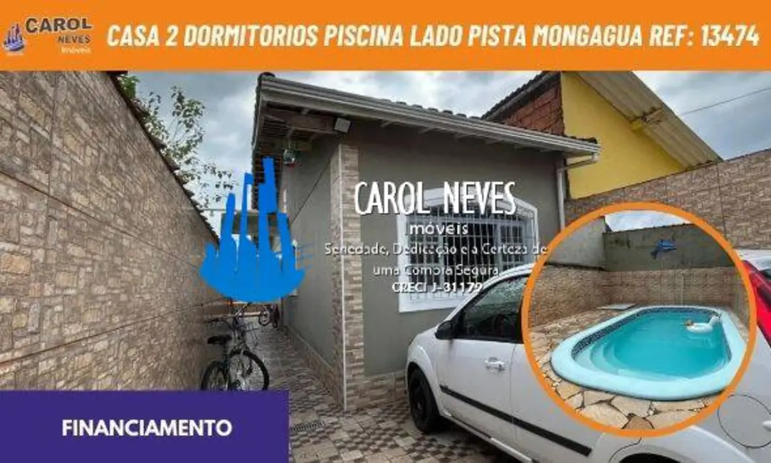 Foto 1 de Casa com 2 quartos à venda, 60m2 em Mongagua - SP